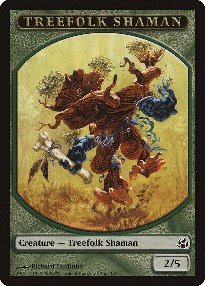 Treefolk Shaman Token [Morningtide Tokens] | Good Games Morley