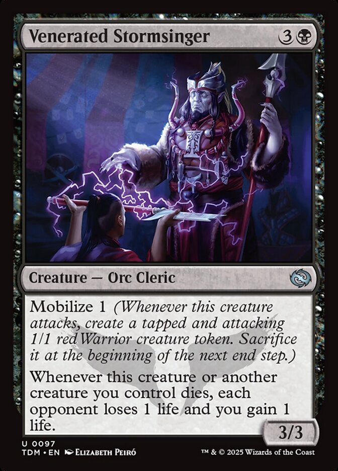 Venerated Stormsinger 97/291 (Tarkir: Dragonstorm)  - Foil | Good Games Morley