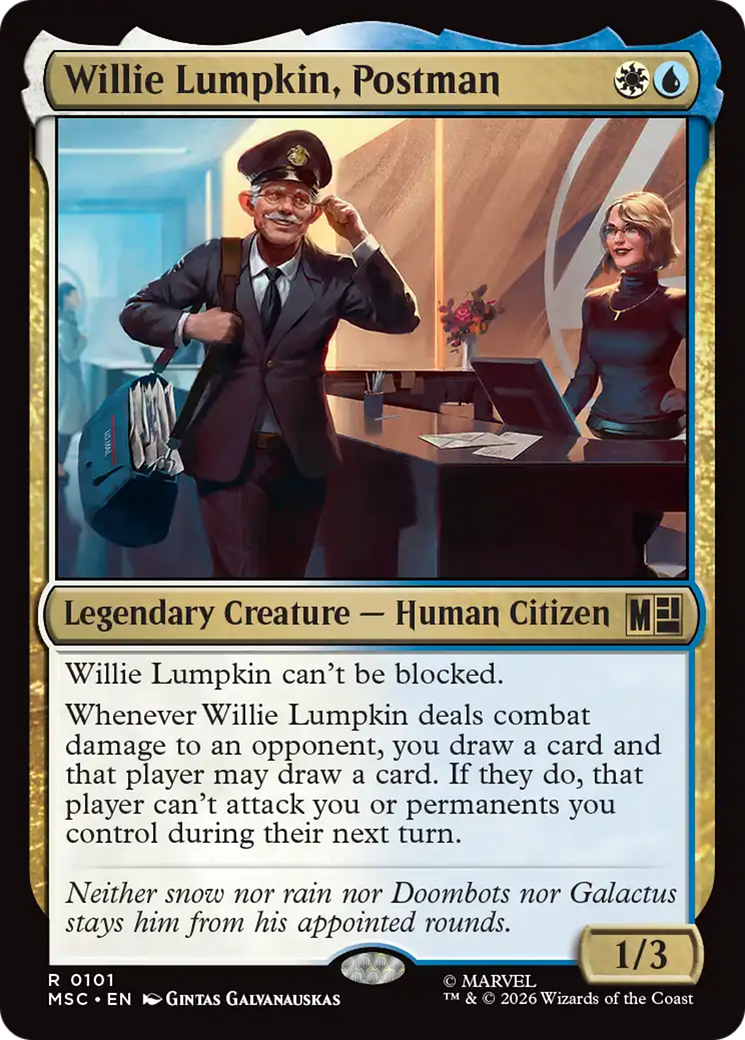 Willie Lumpkin, Postman (Surge Foil) [Marvel Super Heroes Commander] | Good Games Morley
