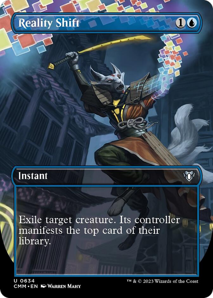 Reality Shift (Borderless Alternate Art) [Commander Masters] | Good Games Morley