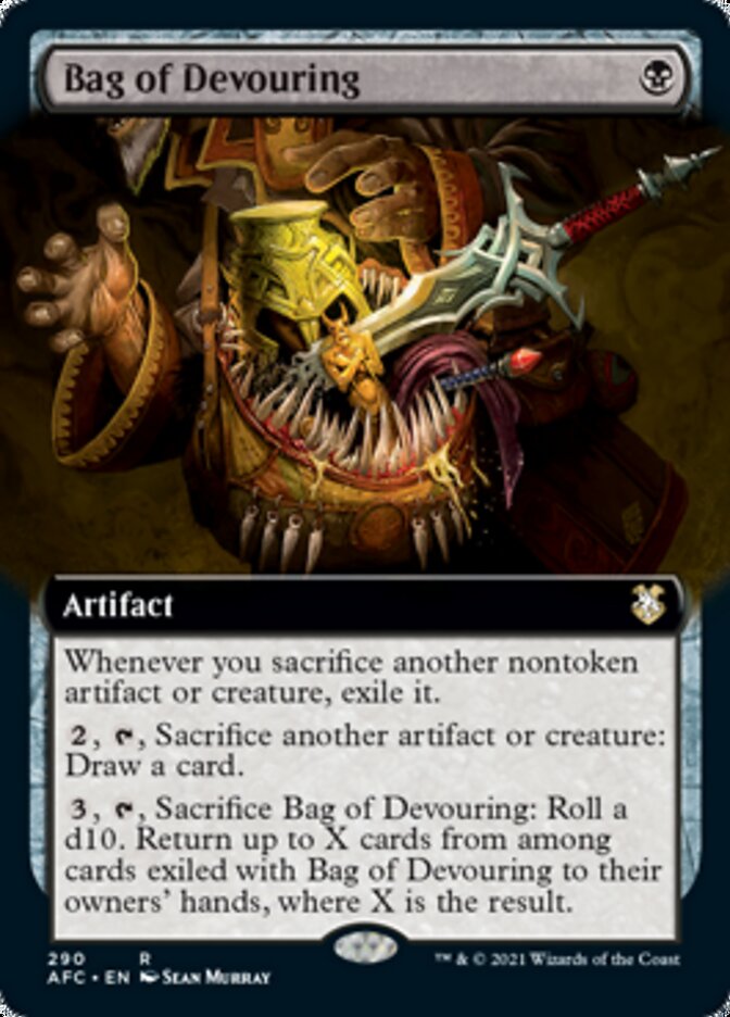 Bag of Devouring (Extended Art) [Dungeons & Dragons: Adventures in the Forgotten Realms Commander] | Good Games Morley