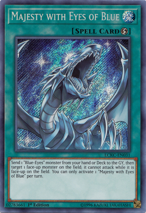 Majesty with Eyes of Blue [LCKC-EN031] Secret Rare | Good Games Morley