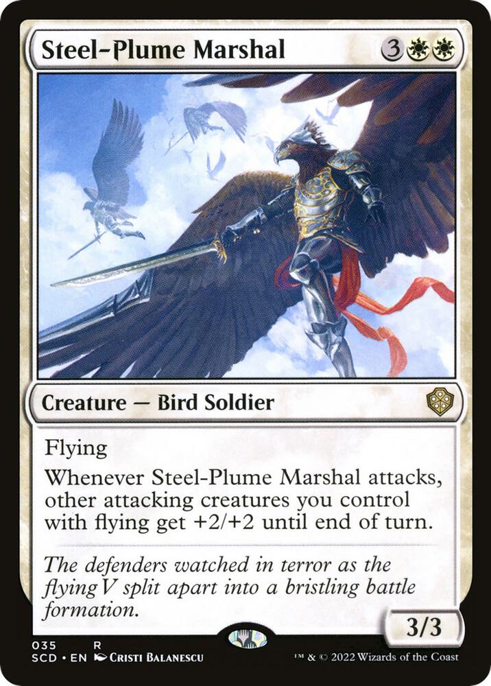 Steel-Plume Marshal 35/352 (Starter Commander Decks)  | Good Games Morley