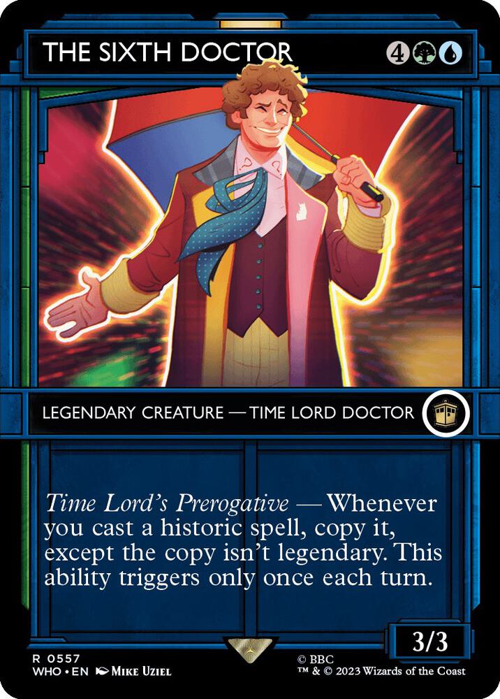 The Sixth Doctor 557/331 (Universes Beyond: Doctor Who)  - Showcase Foil | Good Games Morley