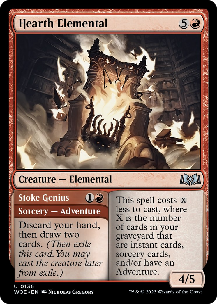 Hearth Elemental // Stoke Genius [Wilds of Eldraine] | Good Games Morley