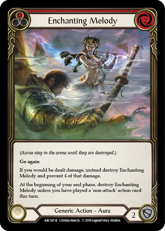 Enchanting Melody (Red) [ARC167-R] (Arcane Rising)  1st Edition Rainbow Foil | Good Games Morley