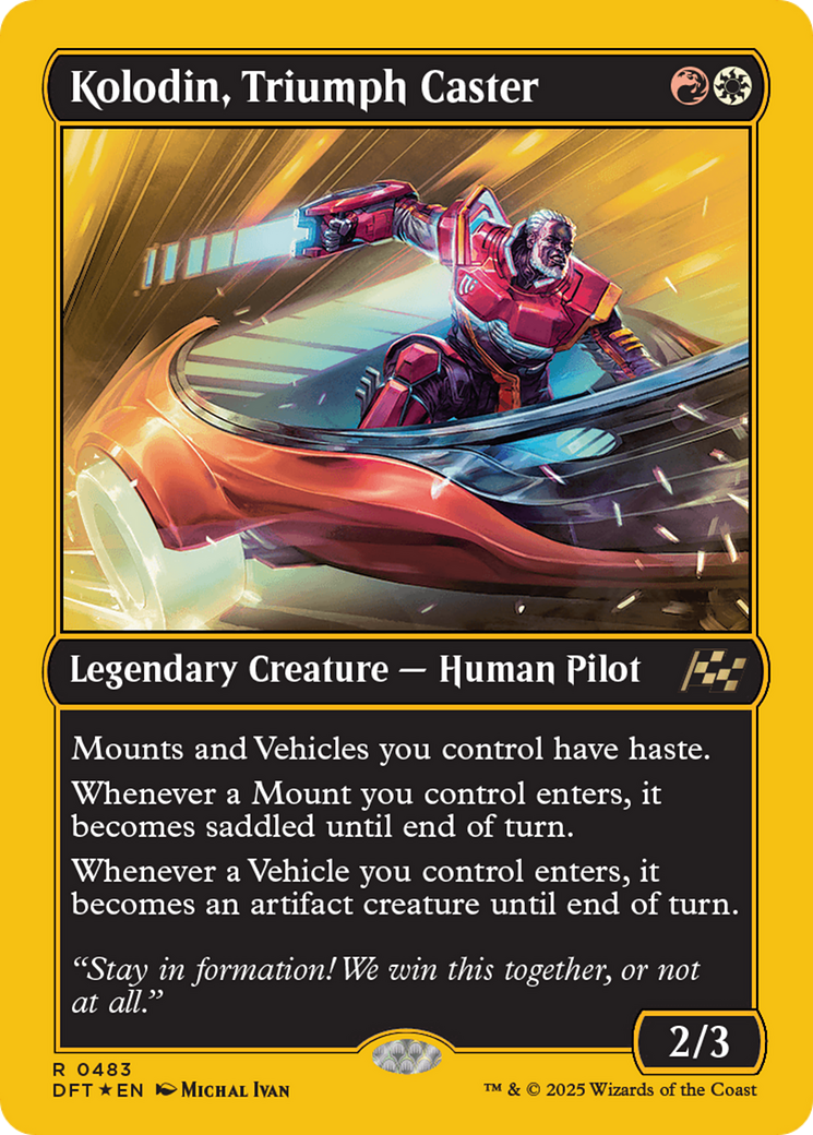 Kolodin, Triumph Caster (First-Place Foil) [Aetherdrift] | Good Games Morley