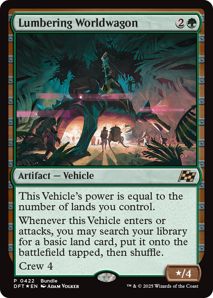 Lumbering Worldwagon (Bundle) [Aetherdrift Promos] | Good Games Morley