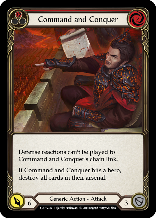 Command and Conquer [ARC159-M] (Arcane Rising)  1st Edition Rainbow Foil | Good Games Morley