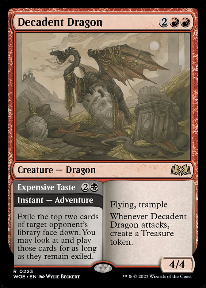 Decadent Dragon // Expensive Taste 223 (Wilds of Eldraine)  | Good Games Morley