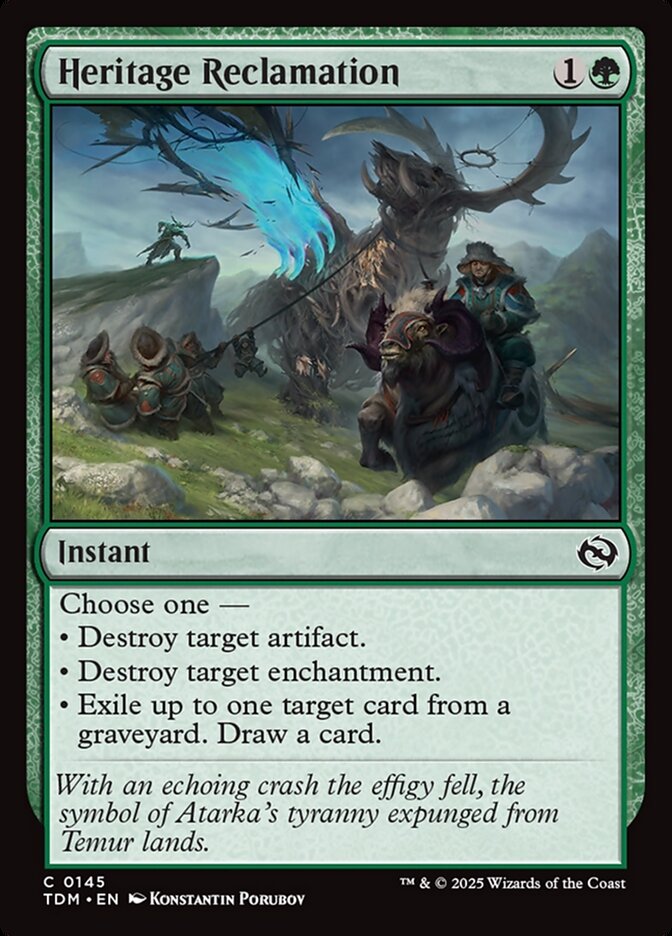 Heritage Reclamation 145 (Tarkir: Dragonstorm)  | Good Games Morley