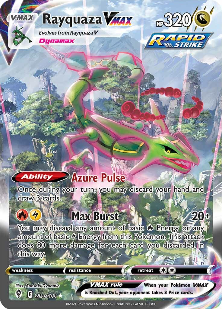 Rayquaza VMAX (218/203) [Sword & Shield: Evolving Skies] | Good Games Morley