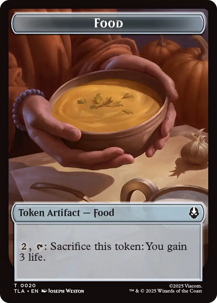 Food (0020) // Ally (0007) Double-Sided Token [Avatar: The Last Airbender Tokens] | Good Games Morley