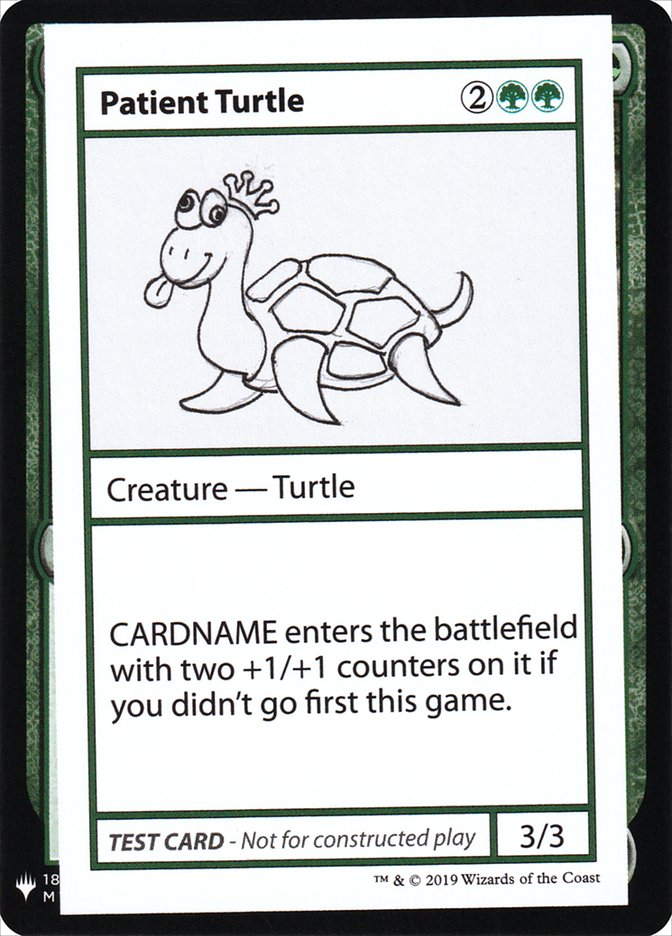 Patient Turtle [Mystery Booster Playtest Cards] | Good Games Morley