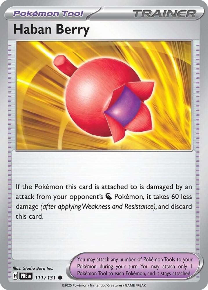 Haban Berry (111/131) [Scarlet & Violet: Prismatic Evolutions] | Good Games Morley