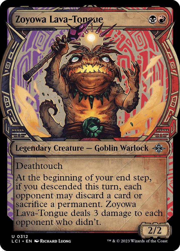 Zoyowa, Lava-Tongue 312/291 (The Lost Caverns of Ixalan)  - Showcase Foil | Good Games Morley