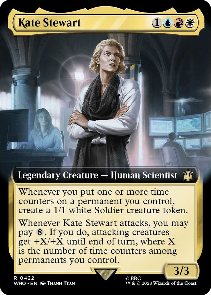 Kate Stewart 422/331 (Universes Beyond: Doctor Who)  - Extended Art Foil | Good Games Morley