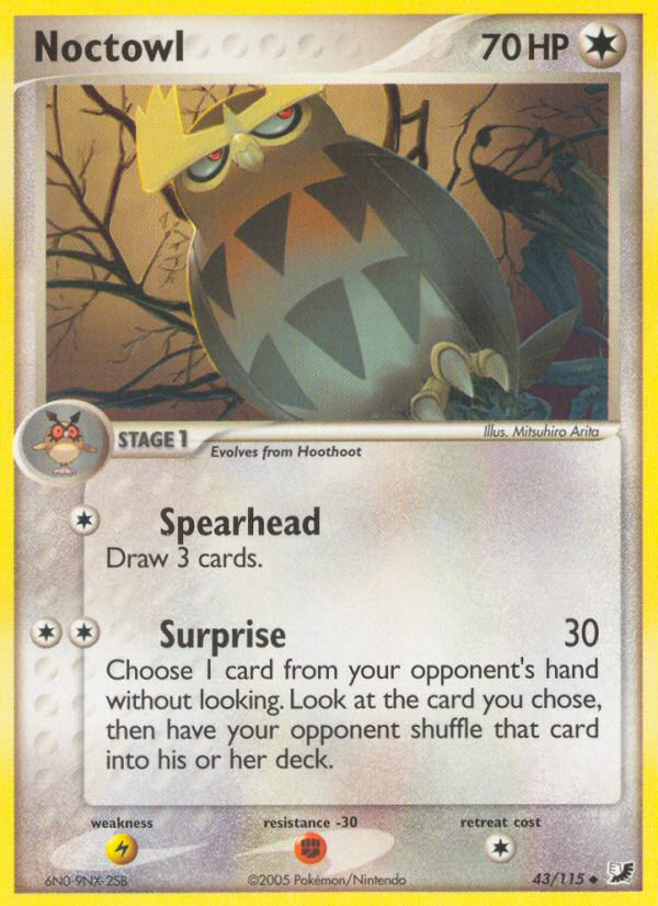 Noctowl (43/115) [EX: Unseen Forces] | Good Games Morley