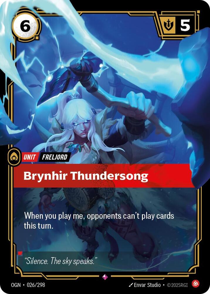 Brynhir Thundersong 26/298 (Origins)  - Foil | Good Games Morley