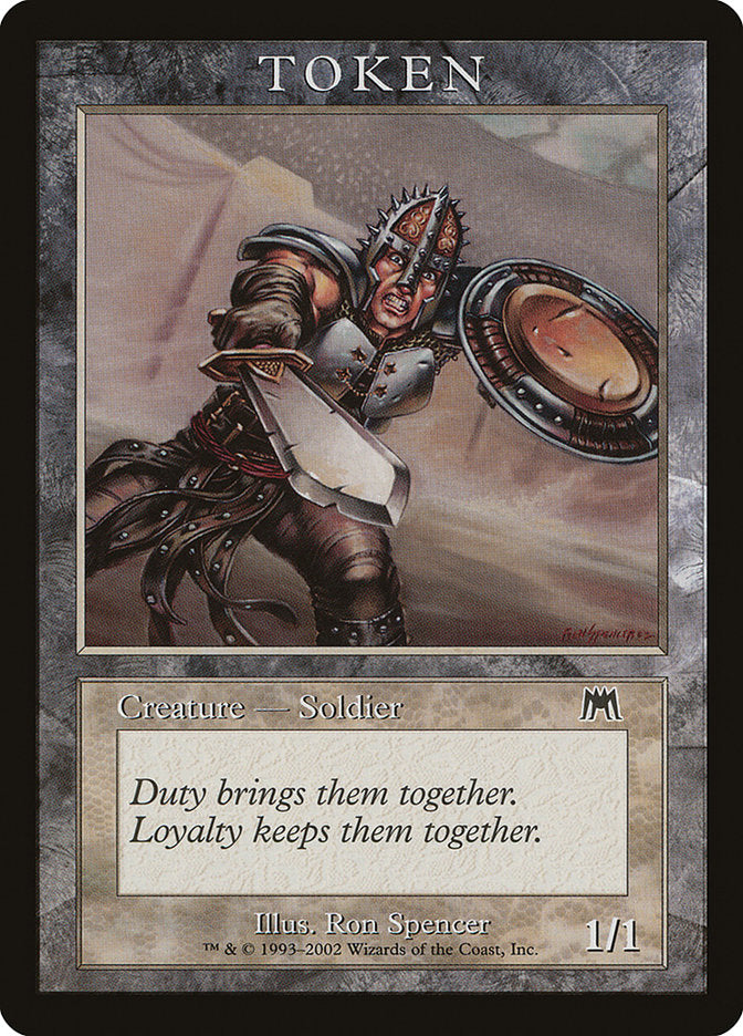 Soldier Token [Magic Player Rewards 2002] | Good Games Morley