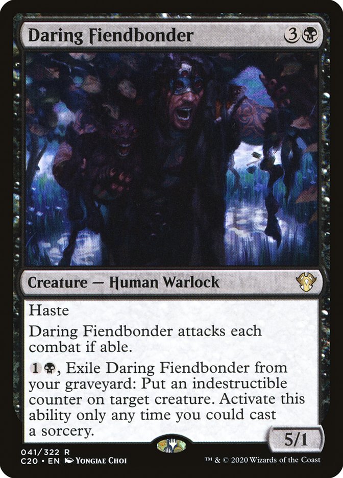 Daring Fiendbonder 41/322 (Commander 2020)  | Good Games Morley