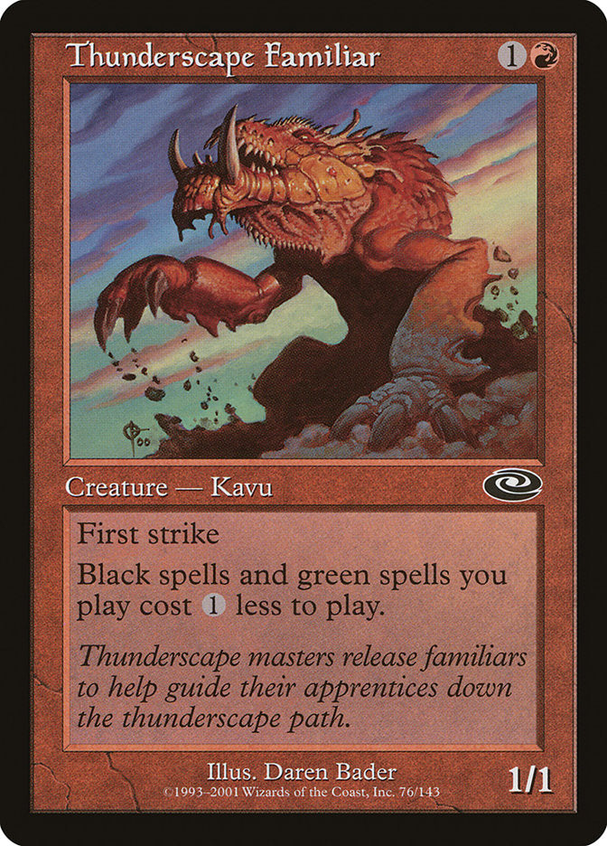 Thunderscape Familiar 76/143 (Planeshift)  - Foil | Good Games Morley