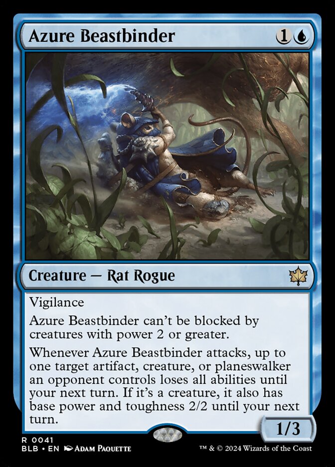 Azure Beastbinder 41 (Bloomburrow)  | Good Games Morley