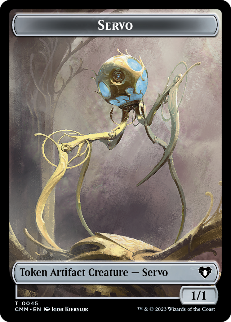 Soldier // Servo Double-Sided Token [Commander Masters Tokens] | Good Games Morley