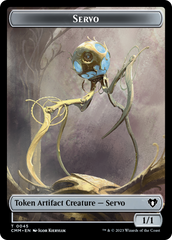 Soldier // Servo Double-Sided Token [Commander Masters Tokens] | Good Games Morley