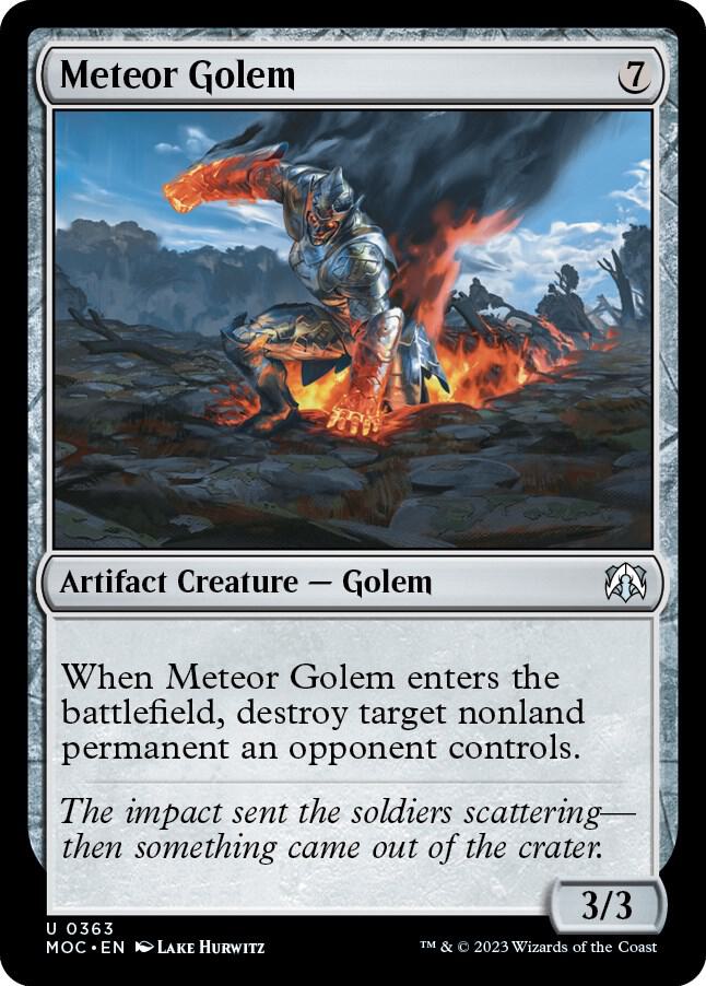 Meteor Golem 363/444 (Commander: March of the Machine)  | Good Games Morley