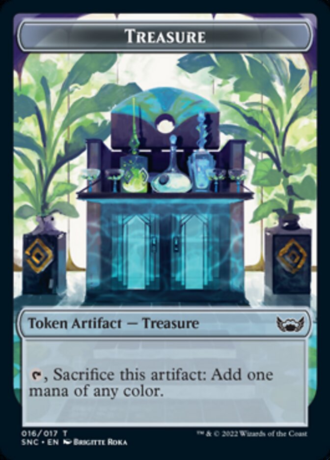 Treasure (016) // Copy Double-Sided Token [Streets of New Capenna Tokens] | Good Games Morley