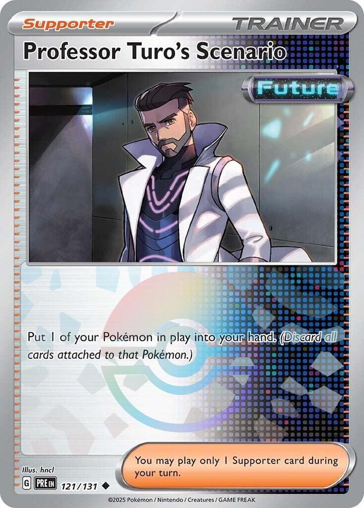 Professor Turo's Scenario (121/131) (Poke Ball Pattern) [Scarlet & Violet: Prismatic Evolutions] | Good Games Morley