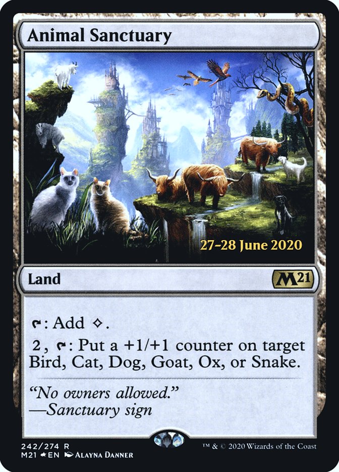 Animal Sanctuary [Core Set 2021 Prerelease Promos] | Good Games Morley