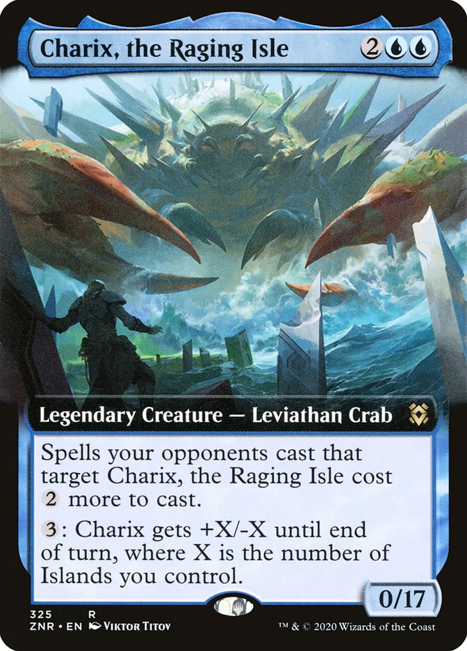 Charix, the Raging Isle (Extended Art) [Zendikar Rising] | Good Games Morley