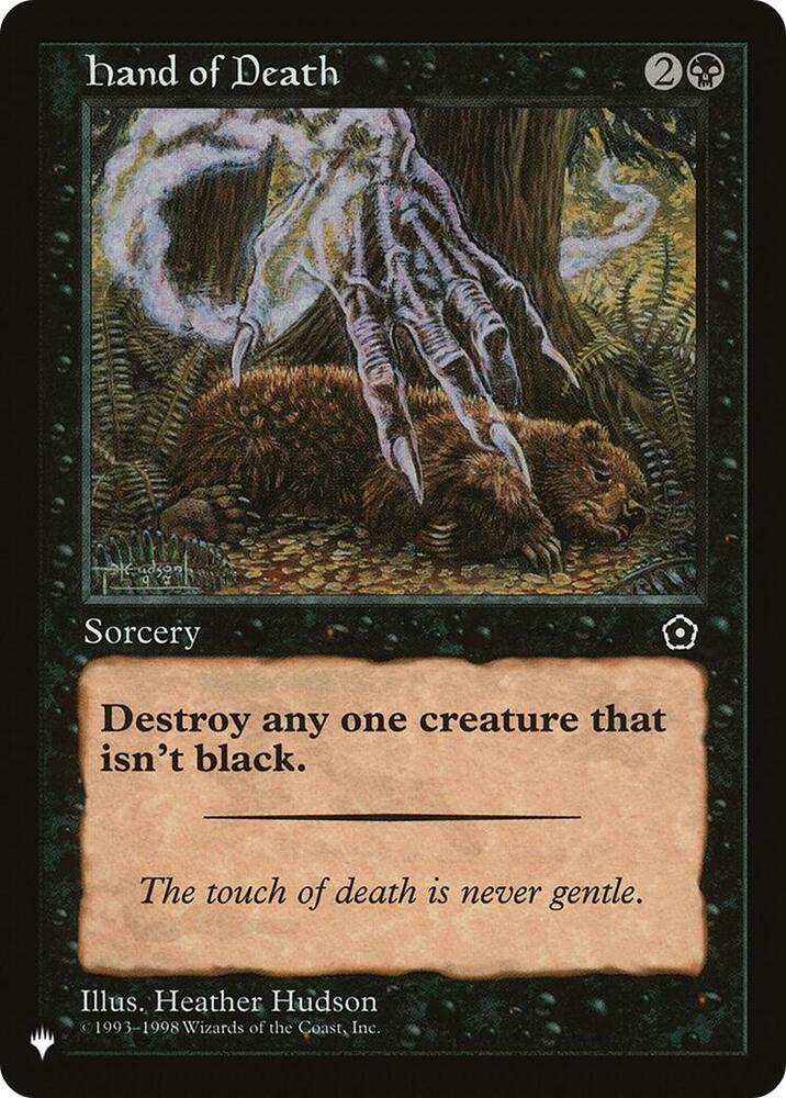Hand of Death P02-74/5075 (The List Reprints)  | Good Games Morley