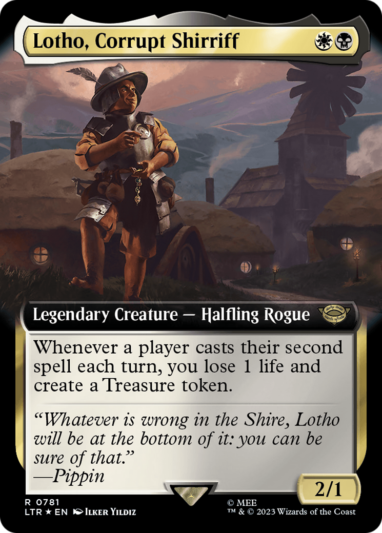 Lotho, Corrupt Shirriff (Extended Art) (Surge Foil) [The Lord of the Rings: Tales of Middle-Earth] | Good Games Morley
