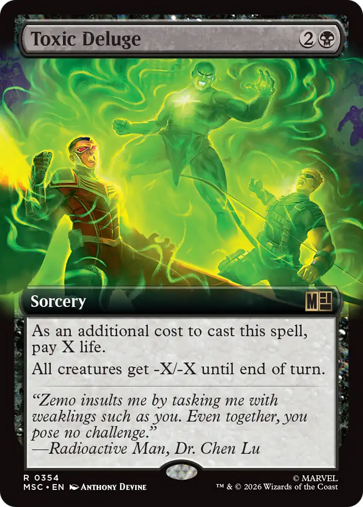 Toxic Deluge (Extended Art) [Marvel Super Heroes Commander] | Good Games Morley
