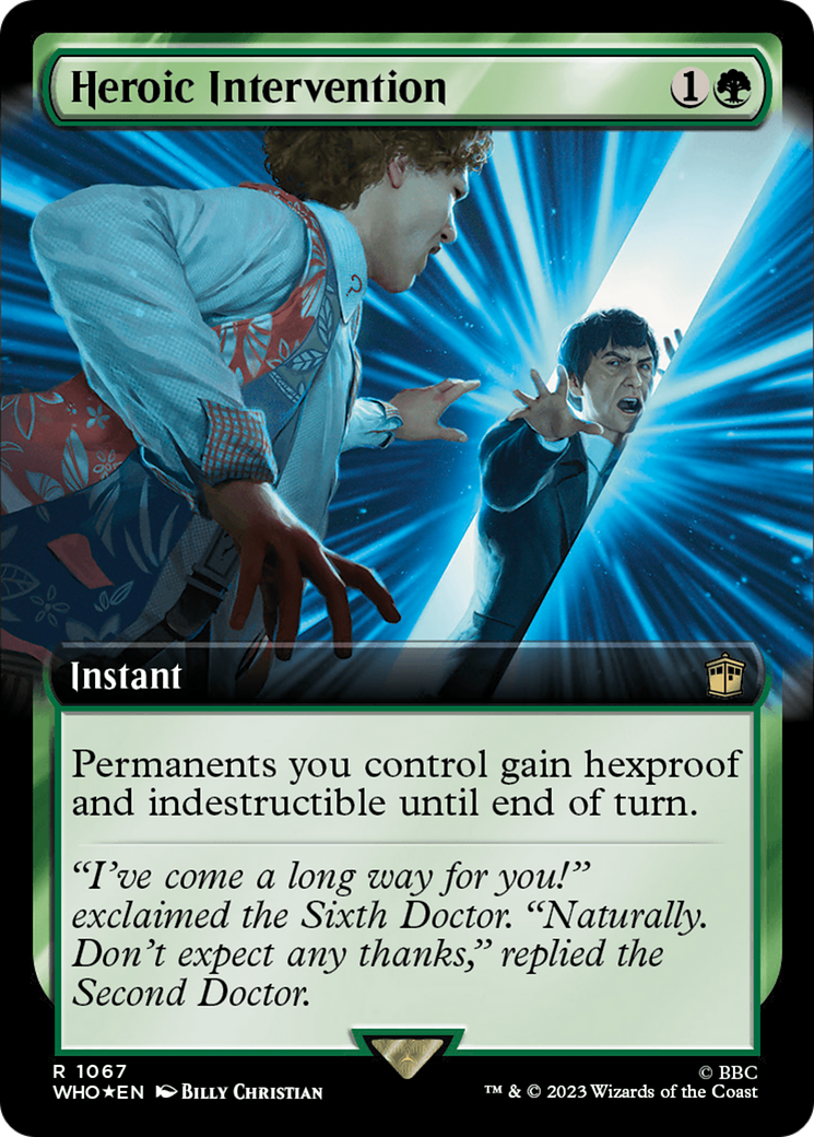 Heroic Intervention (Extended Art) (Surge Foil) [Doctor Who] | Good Games Morley