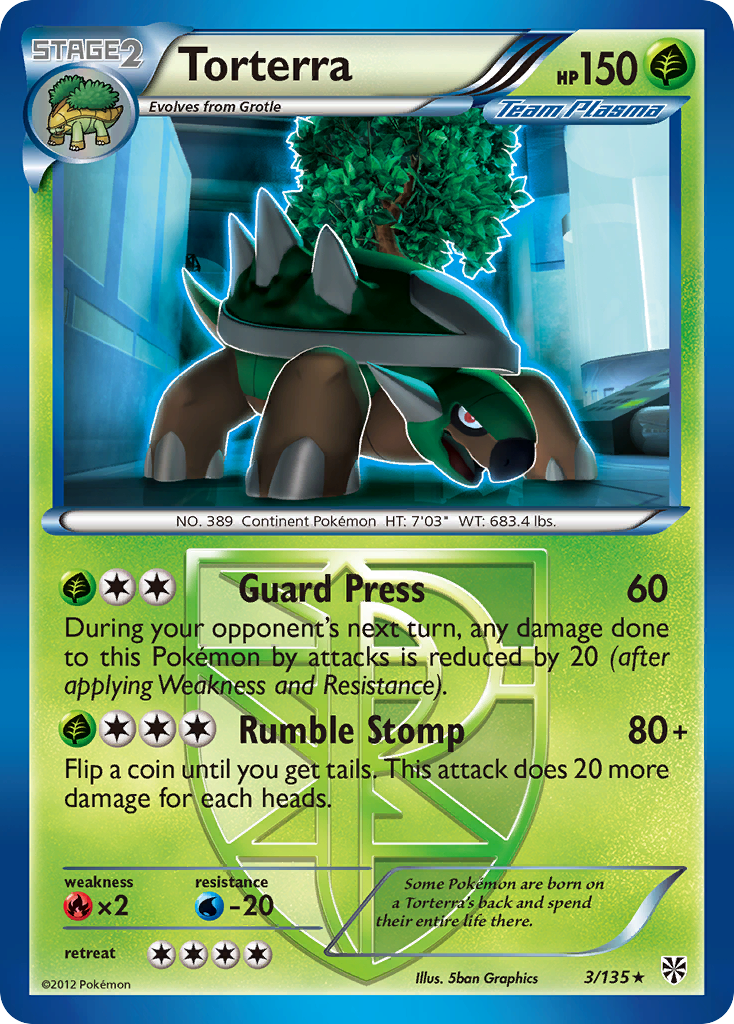 Torterra (3/135) [Black & White: Plasma Storm] | Good Games Morley