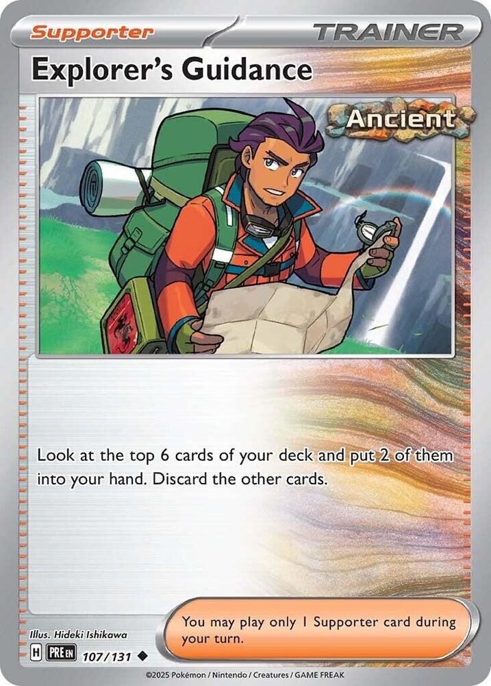 Explorer's Guidance (107/131) [Scarlet & Violet: Prismatic Evolutions] | Good Games Morley
