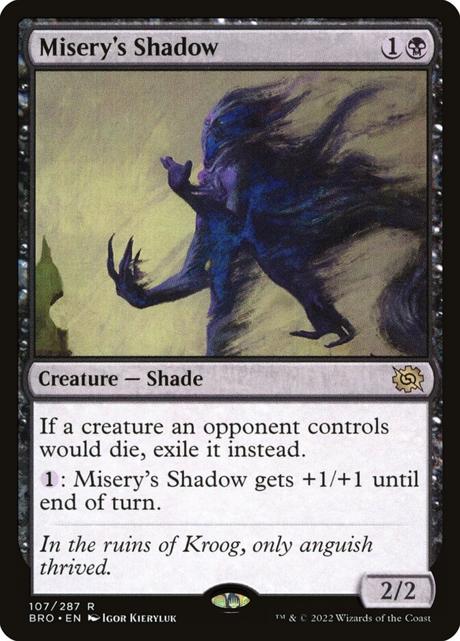 Misery's Shadow 107/287 (The Brothers' War)  - Foil | Good Games Morley