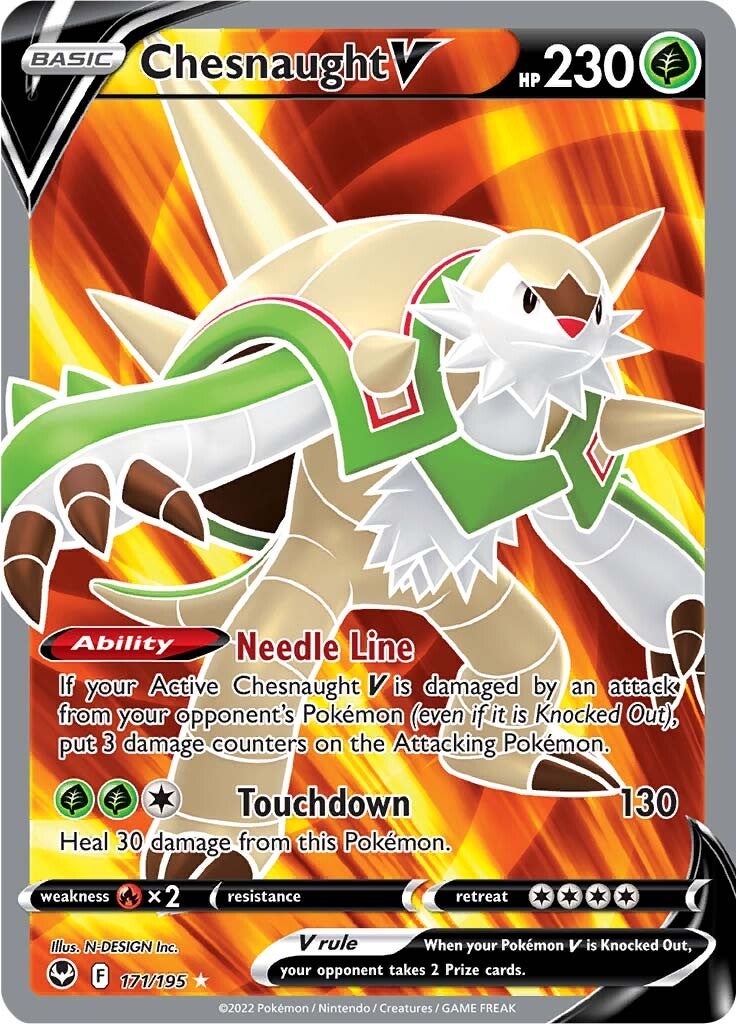Chesnaught V (171/195) [Sword & Shield: Silver Tempest] | Good Games Morley