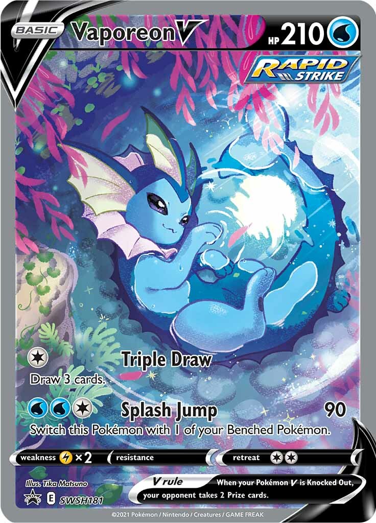 Vaporeon V (SWSH181) [Sword & Shield: Black Star Promos] | Good Games Morley