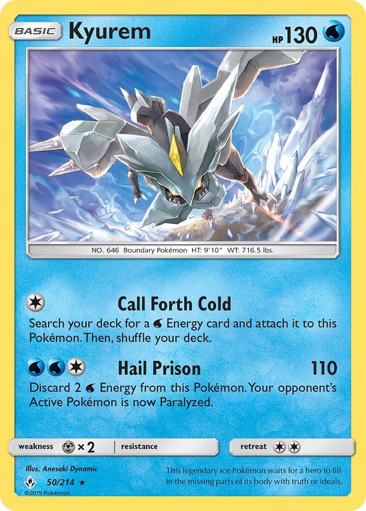 Kyurem 50/214 (SM - Unbroken Bonds)  - Holofoil | Good Games Morley