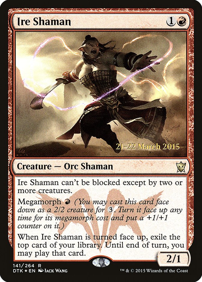 Ire Shaman [Dragons of Tarkir Prerelease Promos] | Good Games Morley