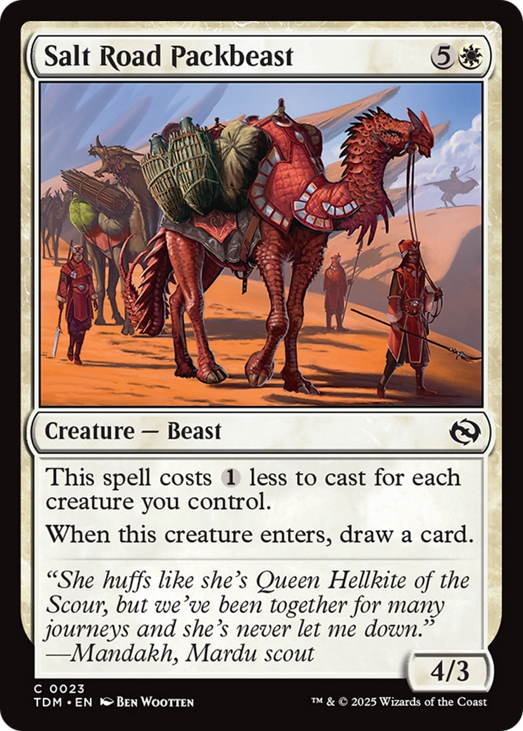 Salt Road Packbeast [Tarkir: Dragonstorm] | Good Games Morley