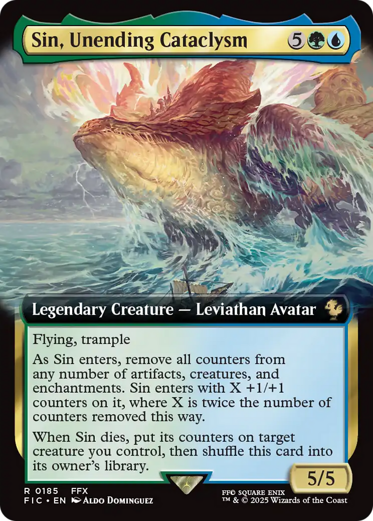 Sin, Unending Cataclysm (Extended Art) [FINAL FANTASY Commander] | Good Games Morley