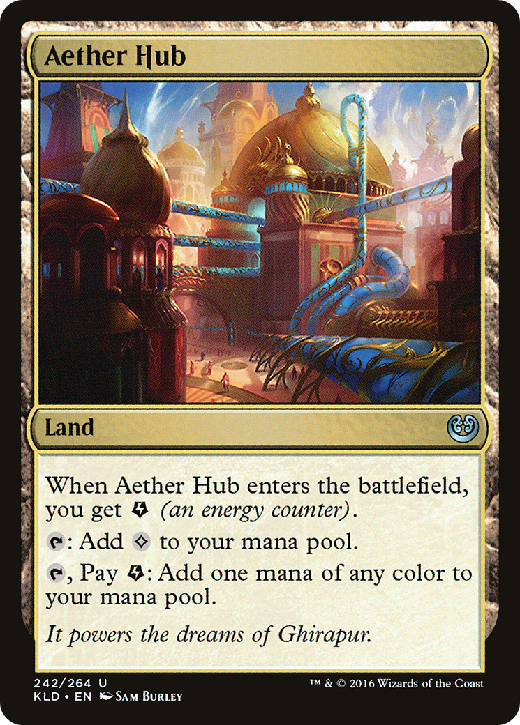 Aether Hub (Ripple Foil) [Modern Horizons 3 Commander] | Good Games Morley
