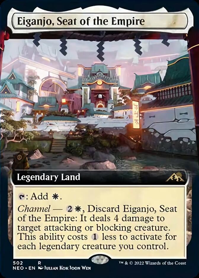 Eiganjo, Seat of the Empire (Extended Art) [Kamigawa: Neon Dynasty] | Good Games Morley