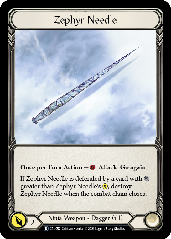 Zephyr Needle [U-CRU052] (Crucible of War Unlimited)  Unlimited Normal | Good Games Morley